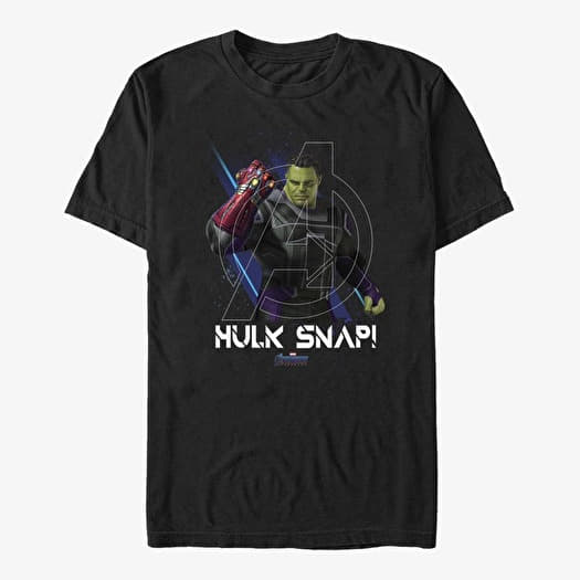 T-shirt Merch Marvel Avengers: Endgame - Hulk Snap Unisex T-Shirt Black