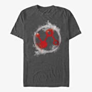 Merch Marvel Avengers: Endgame - Ant Man Spray Logo Unisex T-Shirt Dark Heather Grey