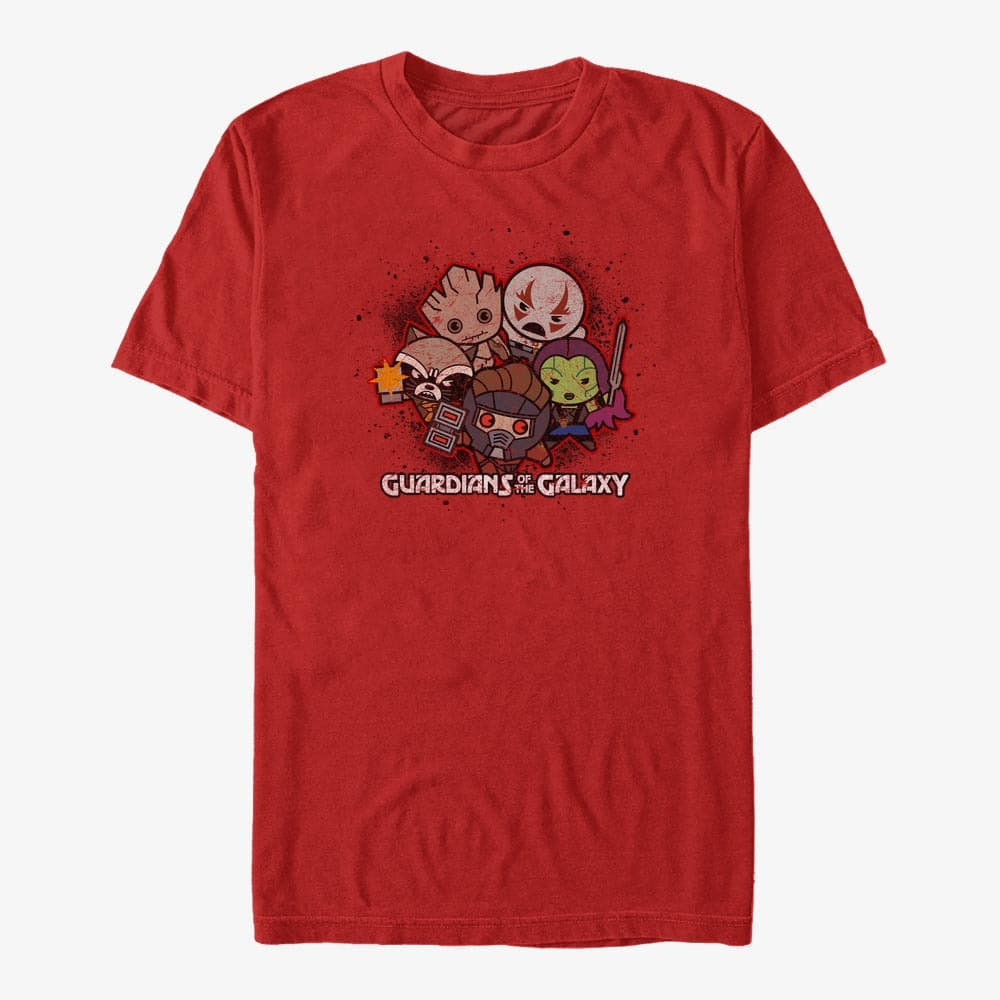 Tricouri Merch Marvel GOTG Classic - Furry Bite Unisex T-Shirt Red