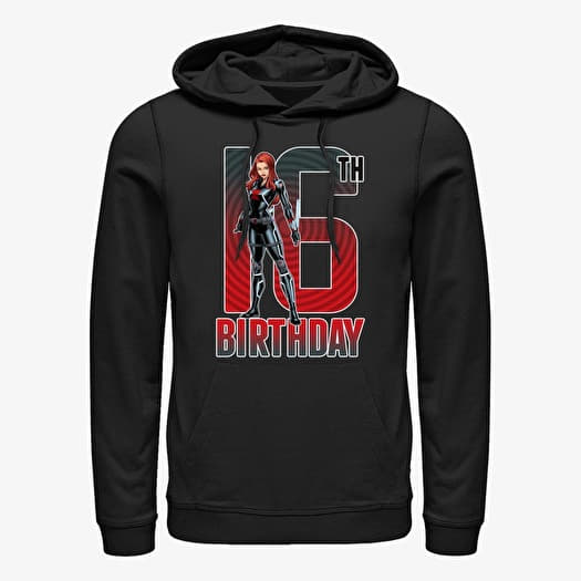 Sweatshirt Merch Marvel Avengers Classic - Black Widow 16th Bday Unisex Hoodie Black