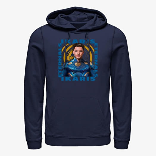 Mikina Merch Marvel The Eternals - IKARIS HERO BOX Unisex Hoodie Navy Blue