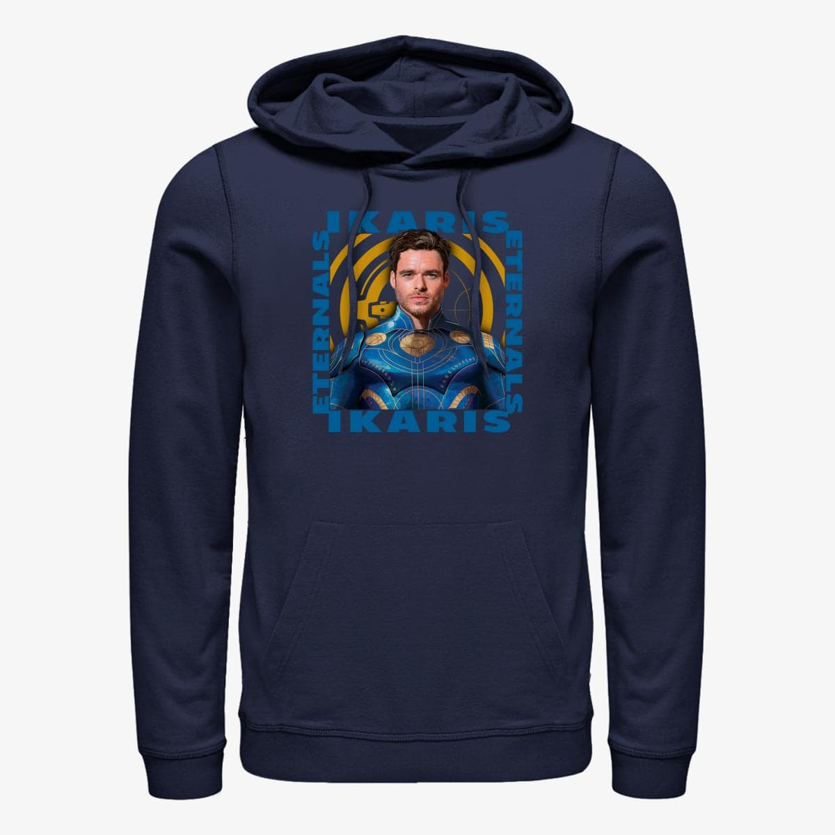 Felpe Merch Marvel The Eternals - IKARIS HERO BOX Unisex Hoodie Navy Blue