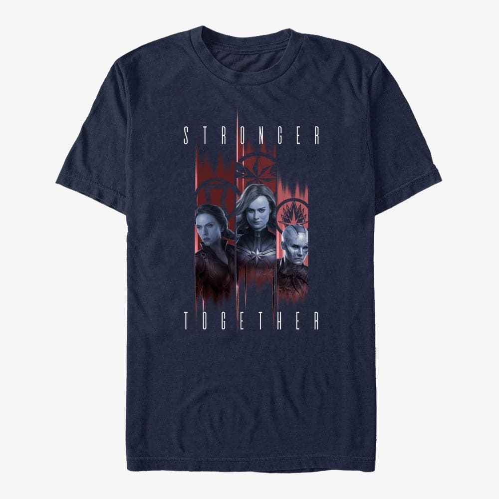 T-shirts Merch Marvel Avengers: Endgame - Stronger Trio Unisex T-Shirt Navy Blue