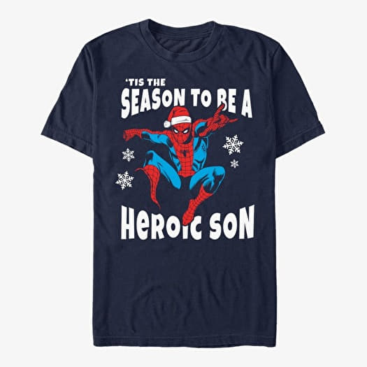 T-shirt Merch Marvel Spider-Man Classic - Heroic Son Unisex T-Shirt Navy Blue