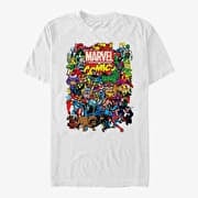 Merch Marvel Avengers Classic - Entire Cast Unisex T-Shirt White