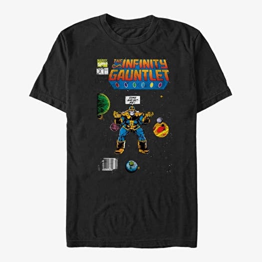 Majica Merch Marvel Avengers Classic - Thanos ComicCover Unisex T-Shirt Black