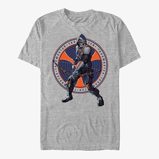 T-shirt Merch Marvel Black Widow: Movie - TaskMaster Circle Unisex T-Shirt Heather Grey