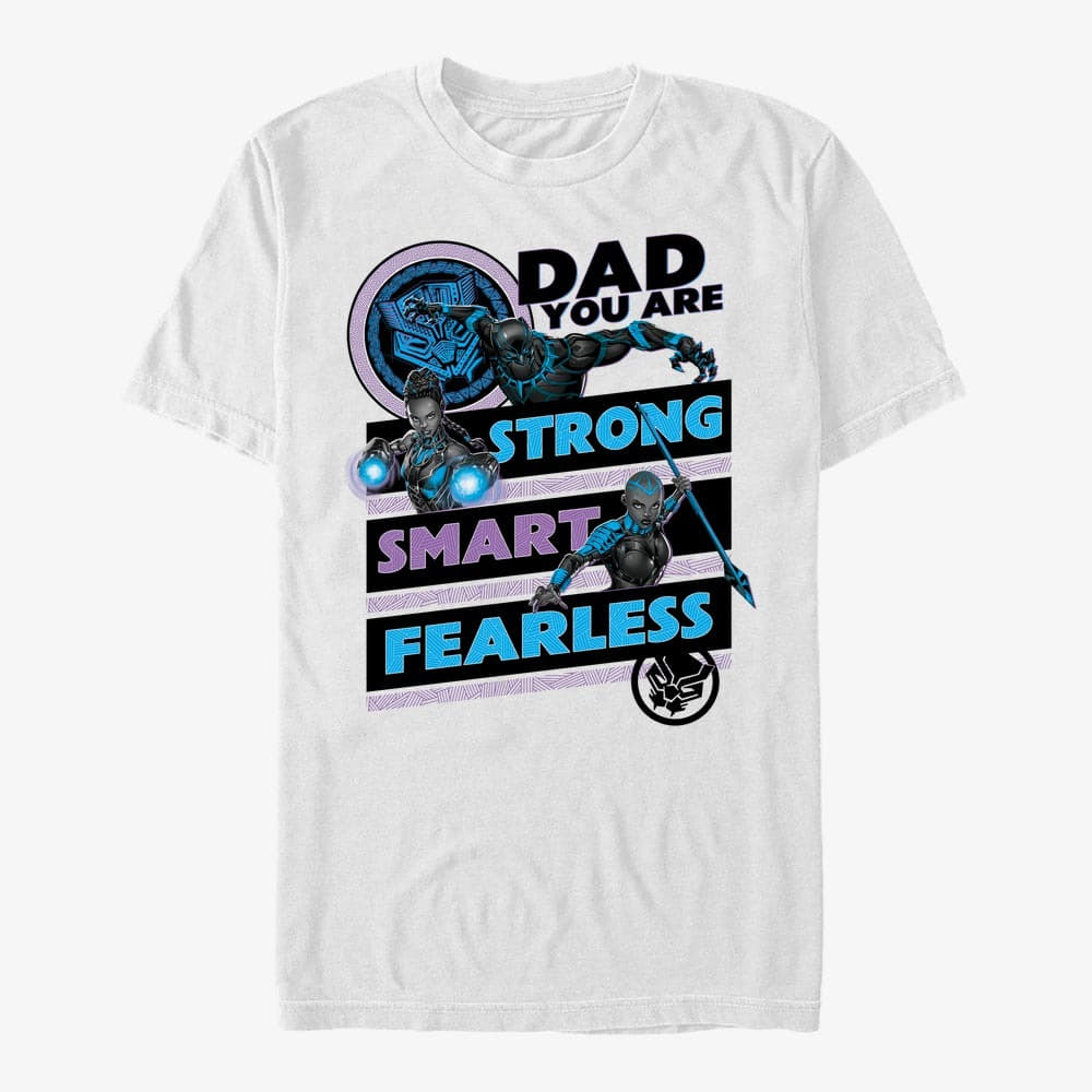 Camisetas Merch Marvel Avengers Classic - Panther Dad Unisex T-Shirt White