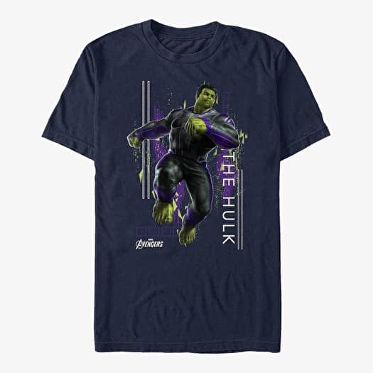 Majica Merch Marvel Avengers: Endgame - Hulk Motion Unisex T-Shirt Navy Blue