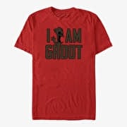 Merch Marvel GOTG 2 - Guardians Line Up Unisex T-Shirt Red