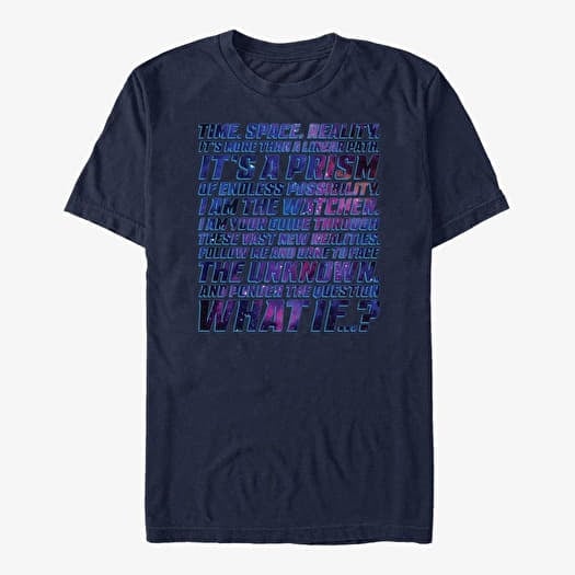 T-shirt Merch Marvel What If...? - Space Prism Unisex T-Shirt Navy Blue