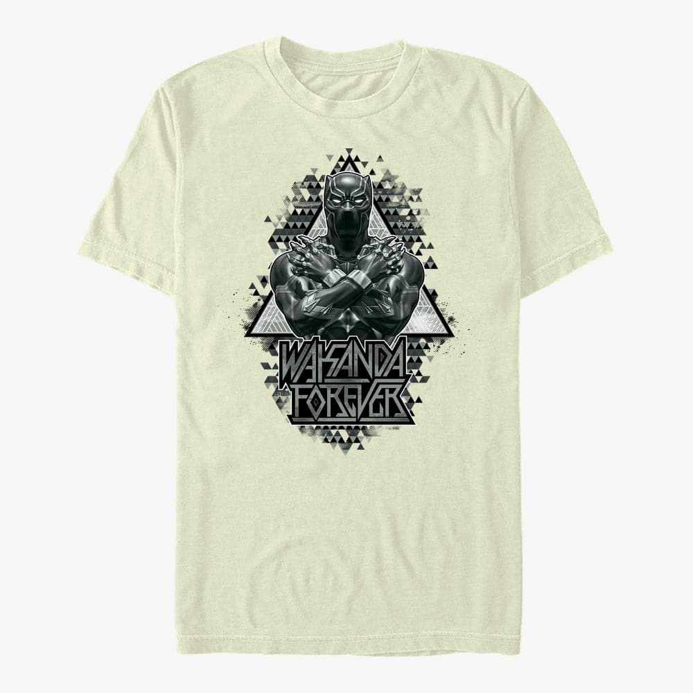 T-Shirts Merch Marvel Avengers Classic - Panther Triangles Unisex T-Shirt Natural