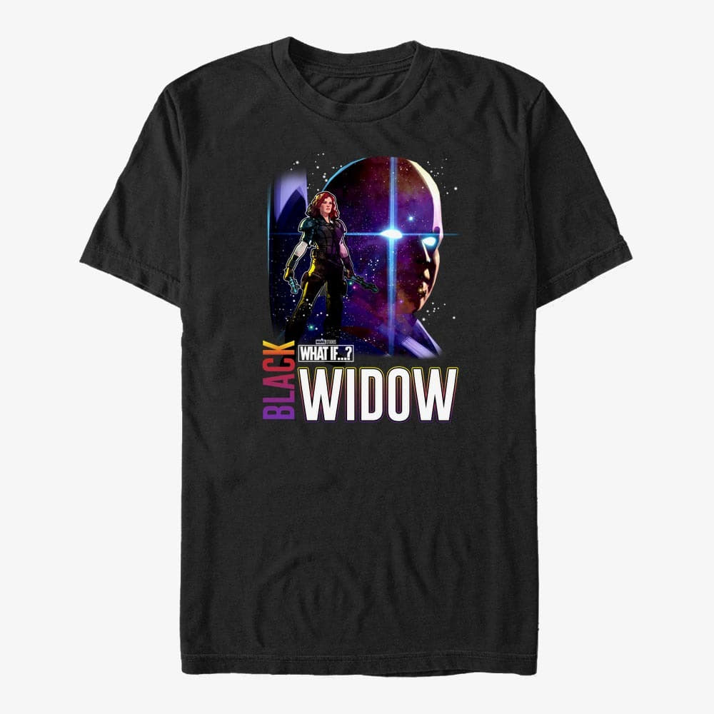 Majice Merch Marvel What If...? - Watcher Black Widow Unisex T-Shirt Black
