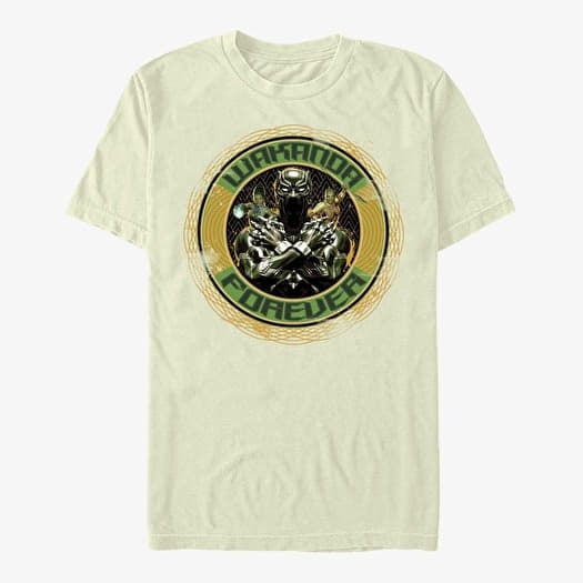 Tričko Merch Marvel Avengers Classic - Wakanda Circles Unisex T-Shirt Natural
