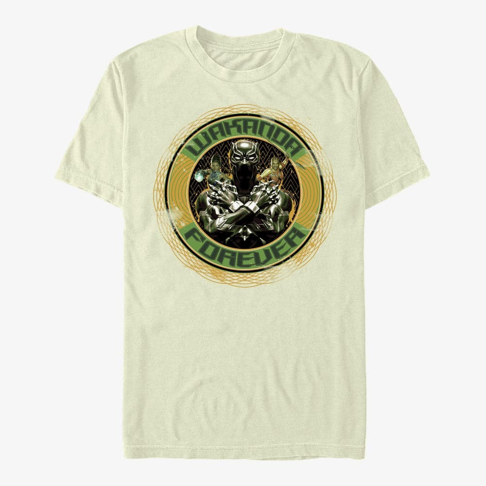 T-shirts Merch Marvel Avengers Classic - Wakanda Circles Unisex T-Shirt Natural