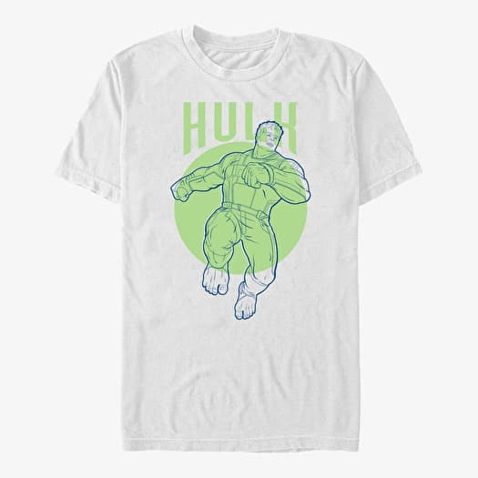 Tričko Merch Marvel Avengers: Endgame - Hulk Simplicity Unisex T-Shirt White