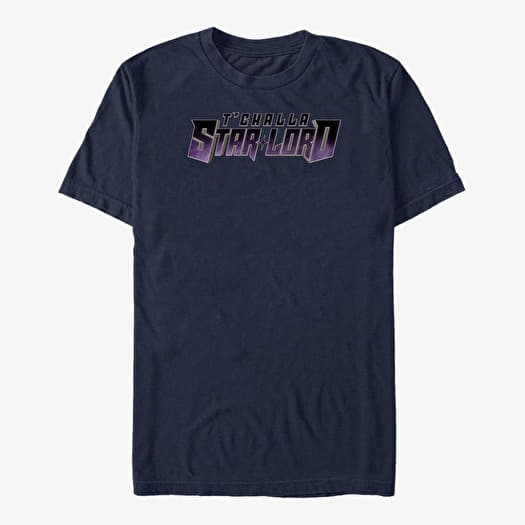 T-shirt Merch Marvel What If...? - TChalla Star Lord Unisex T-Shirt Navy Blue