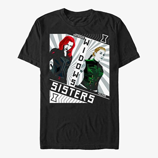 T-shirt Merch Marvel Black Widow: Movie - Red Sisters Unisex T-Shirt Black