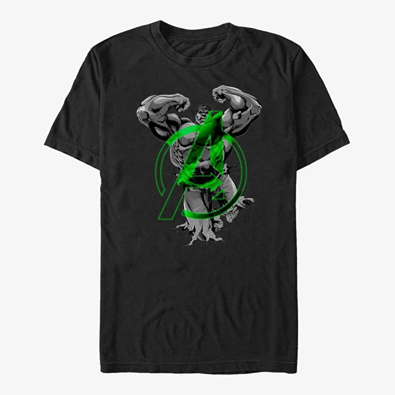 T-Shirt Merch Marvel Avengers Classic - Hulk Unisex T-Shirt Black