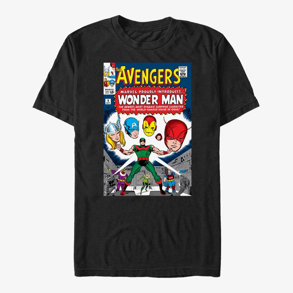 Trička Merch Marvel Avengers Classic - Avengers Team-up Unisex T-Shirt Black