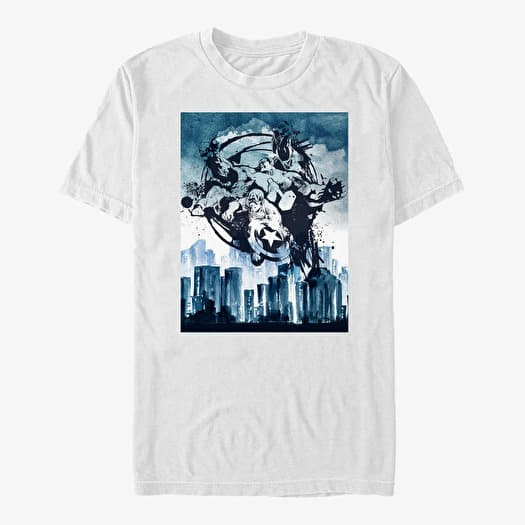T-shirt Merch Marvel Avengers Classic - CITY AVENGED Unisex T-Shirt White
