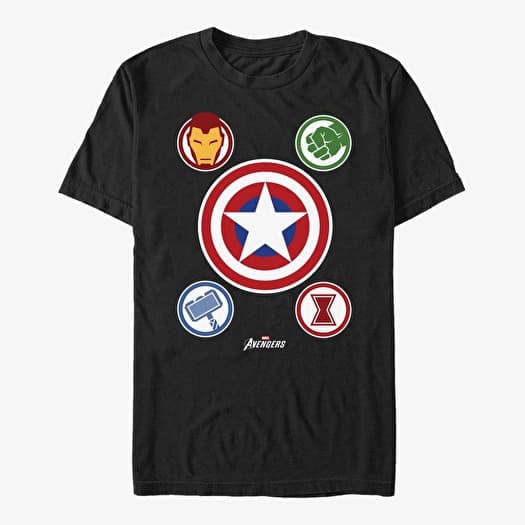 Merch Marvel - Shield Club Unisex T-Shirt Black