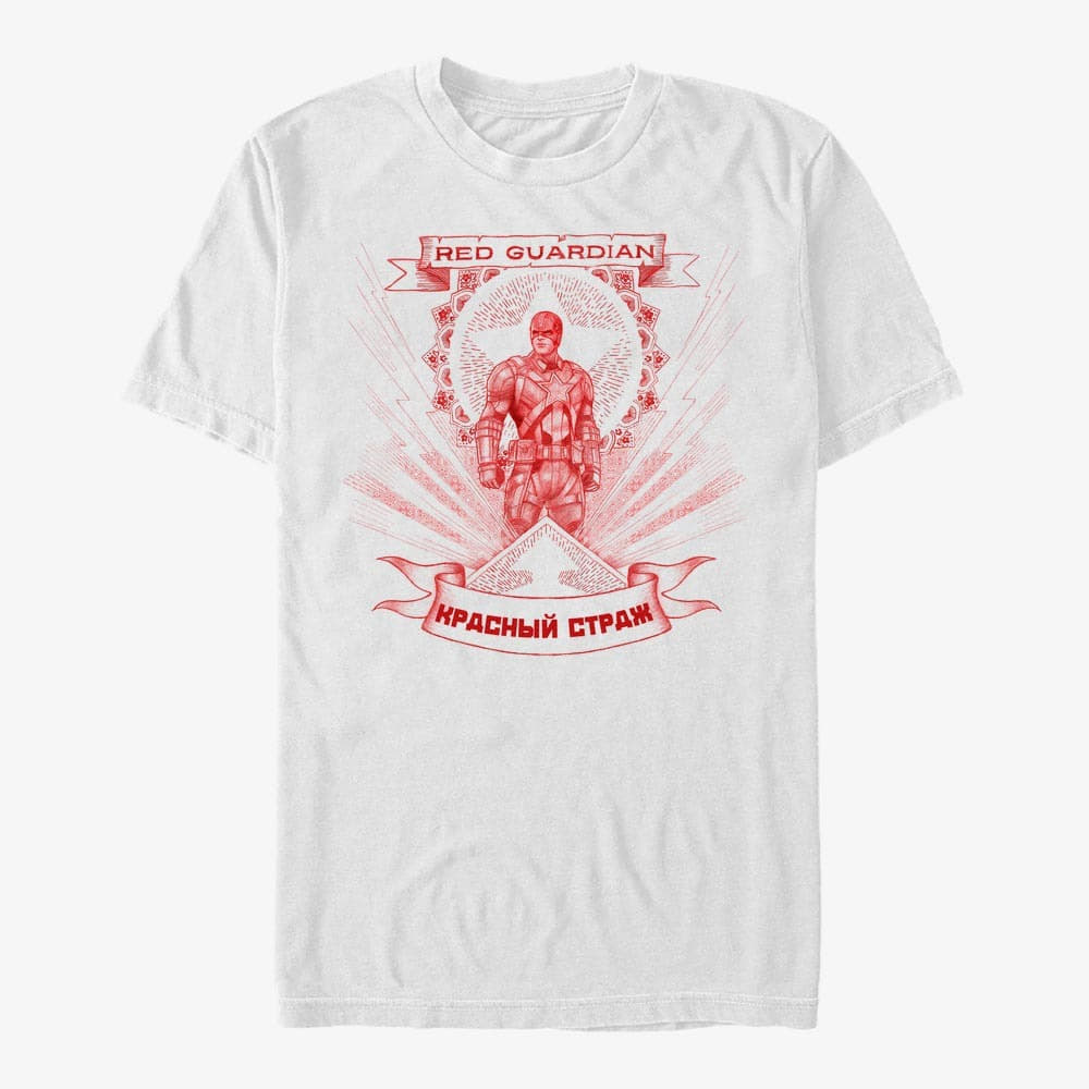 T-shirts Merch Marvel Black Widow: Movie - Guardian of Red Unisex T-Shirt White