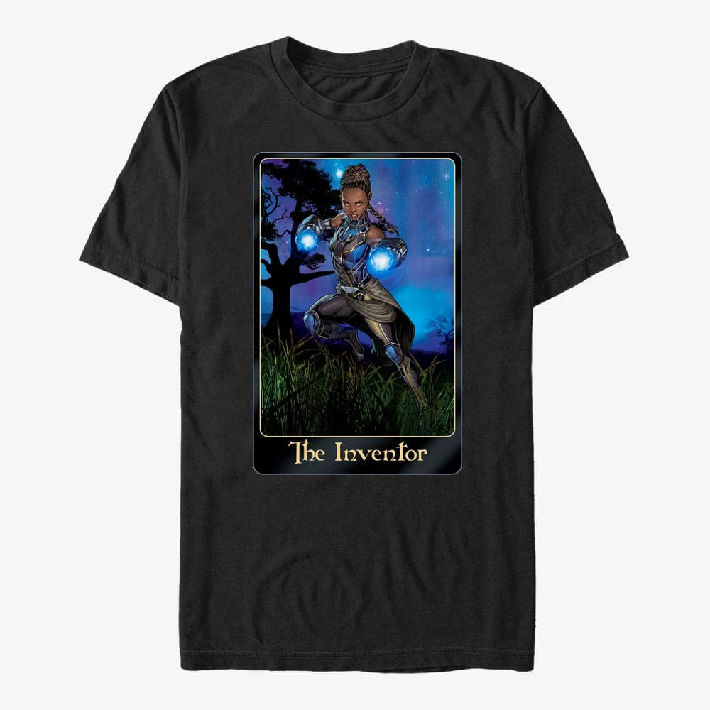 Trička Merch Marvel Avengers Classic - Shuri Inventor Unisex T-Shirt Black