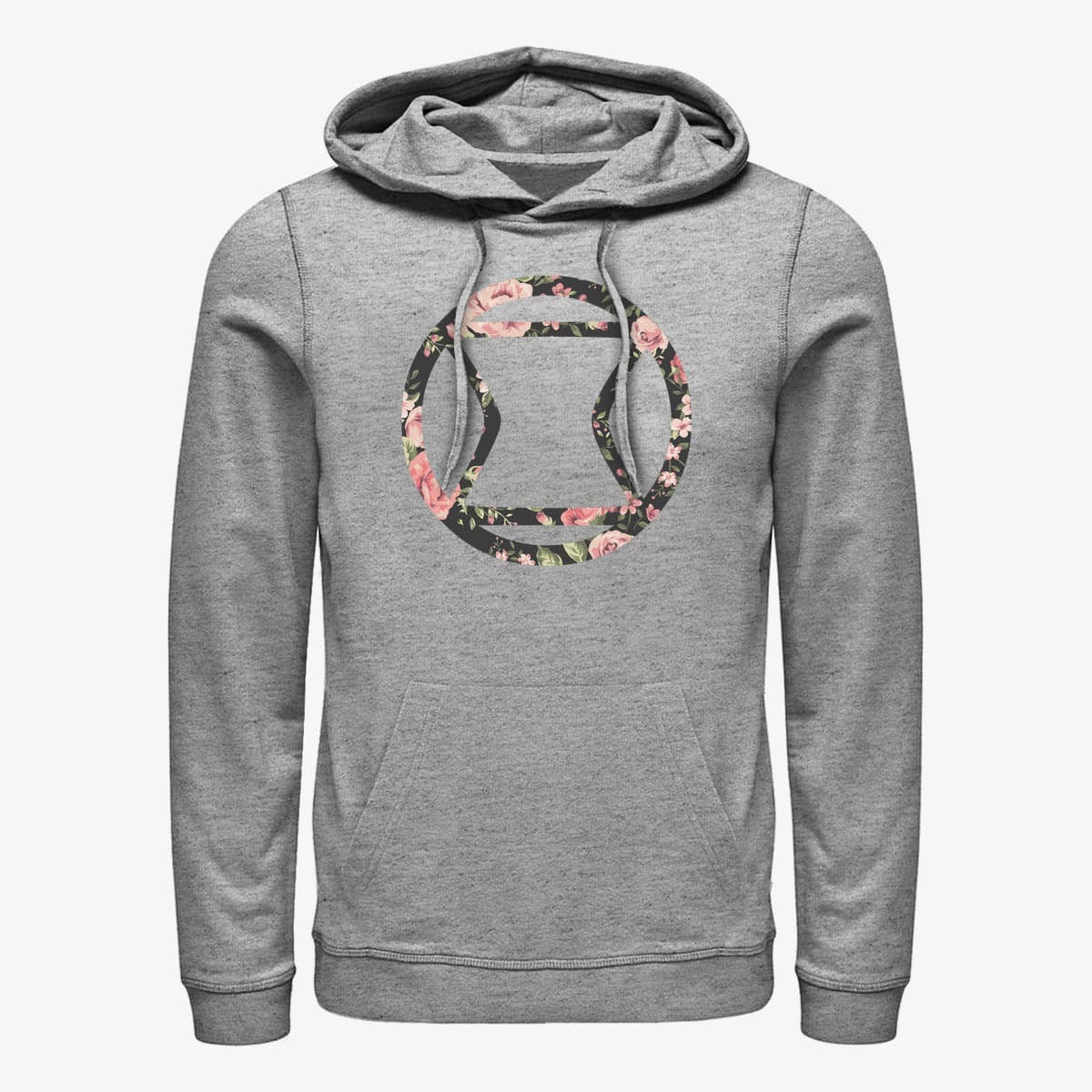 Dukserice Merch Marvel Avengers Classic - Widow Rose Unisex Hoodie Heather Grey