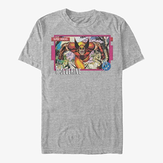 Marškinėliai Merch Marvel X-Men - WOLVERINE Unisex T-Shirt Heather Grey