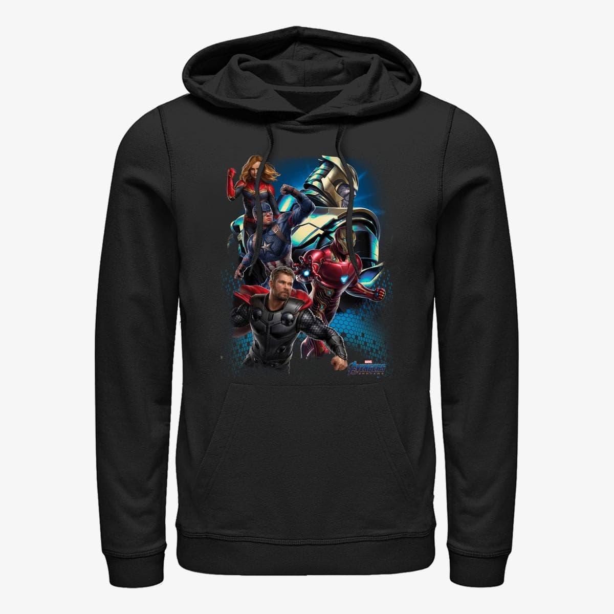 Moletons e blusas de moletom Merch Marvel Avengers: Endgame - Thanos Enemies Unisex Hoodie Black