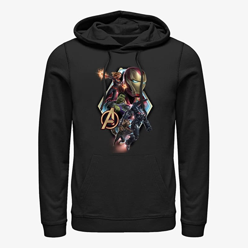 Sweatshirt Merch Marvel Avengers: Endgame - Endgame Diamond Shot Unisex Hoodie Black
