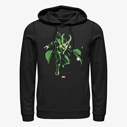 Sweatshirt Merch Marvel Loki - LOKI SHAPES Unisex Hoodie Black
