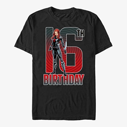 T-shirt Merch Marvel Avengers Classic - Black Widow 16th Bday Unisex T-Shirt Black