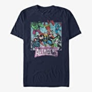 Merch Marvel Avengers Classic - Avengers Squared Unisex T-Shirt Navy Blue