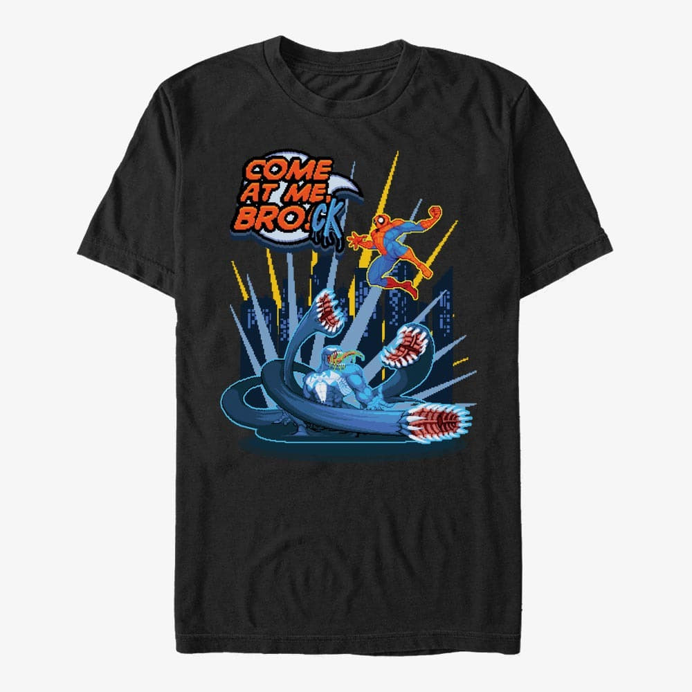 Magliette Merch Marvel Spider-Man Classic - Come At Me Brock Unisex T-Shirt Black