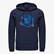 Merch Marvel Avengers: Endgame - Avengers Spray Logo Unisex Hoodie Navy Blue