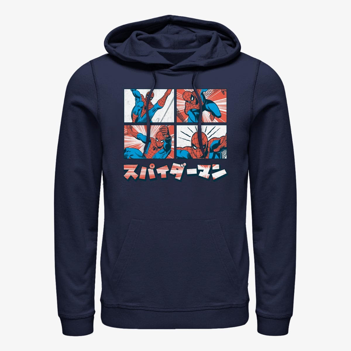 Moletons e blusas de moletom Merch Marvel Spider-Man Classic - Comic Spidey Unisex Hoodie Navy Blue