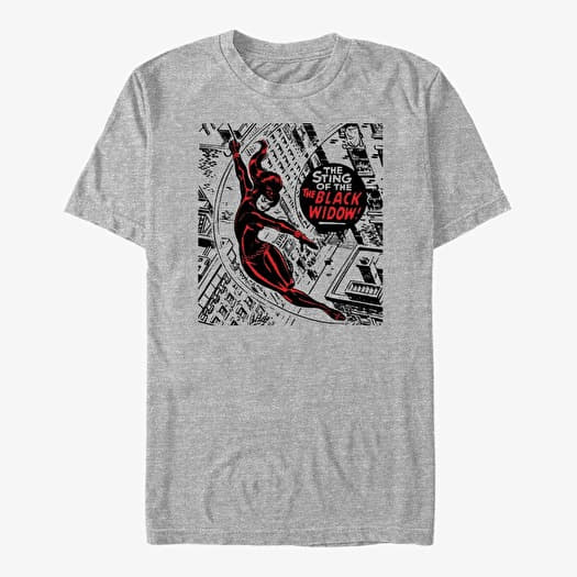 T-shirt Merch Marvel Avengers Classic - Widow City Unisex T-Shirt Heather Grey