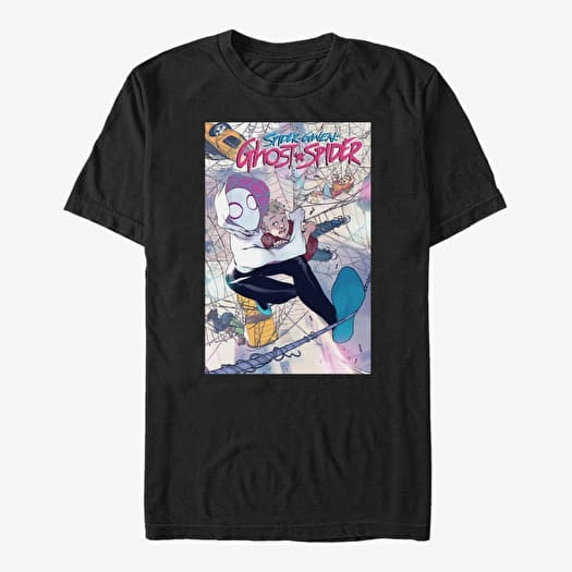 Póló Merch Marvel Spider-Man Classic - Spider-Gwen Unisex T-Shirt Black