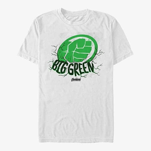 Majica Merch Marvel Avengers: Endgame - Big Green Unisex T-Shirt White