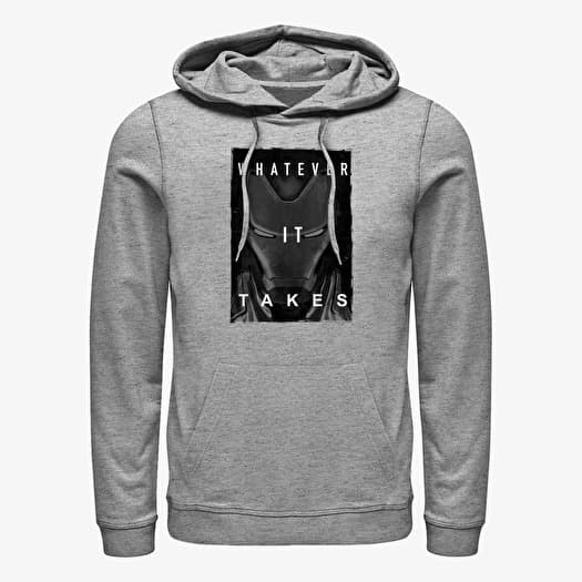 Mikina Merch Marvel Avengers: Endgame - Ironman Darken Unisex Hoodie Heather Grey
