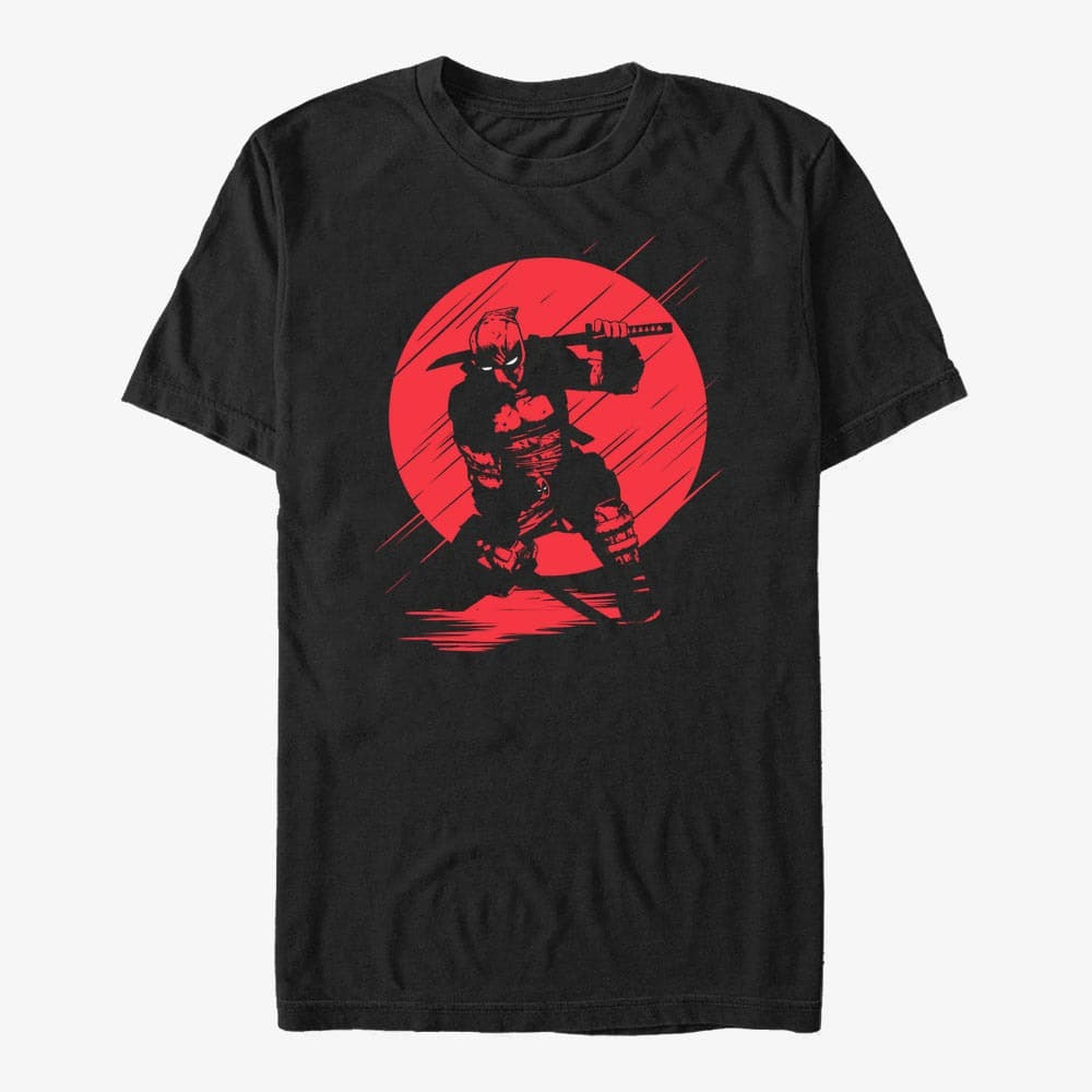 Magliette Merch Marvel Deadpool - Silhouette Deadpool Unisex T-Shirt Black