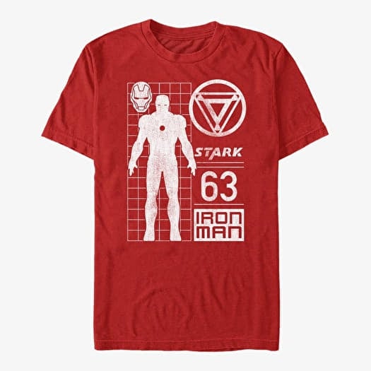 T-särk Merch Marvel Avengers Classic - Stark Contrast Unisex T-Shirt Red