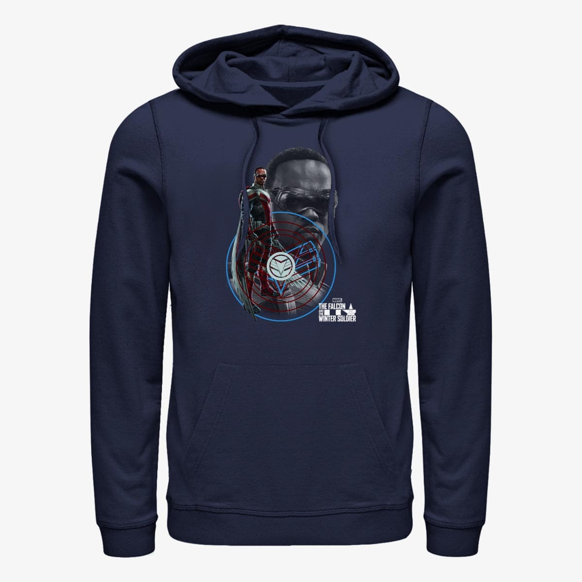Hanorace Merch Marvel The Falcon and the Winter Soldier - Falcon Hero Unisex Hoodie Navy Blue