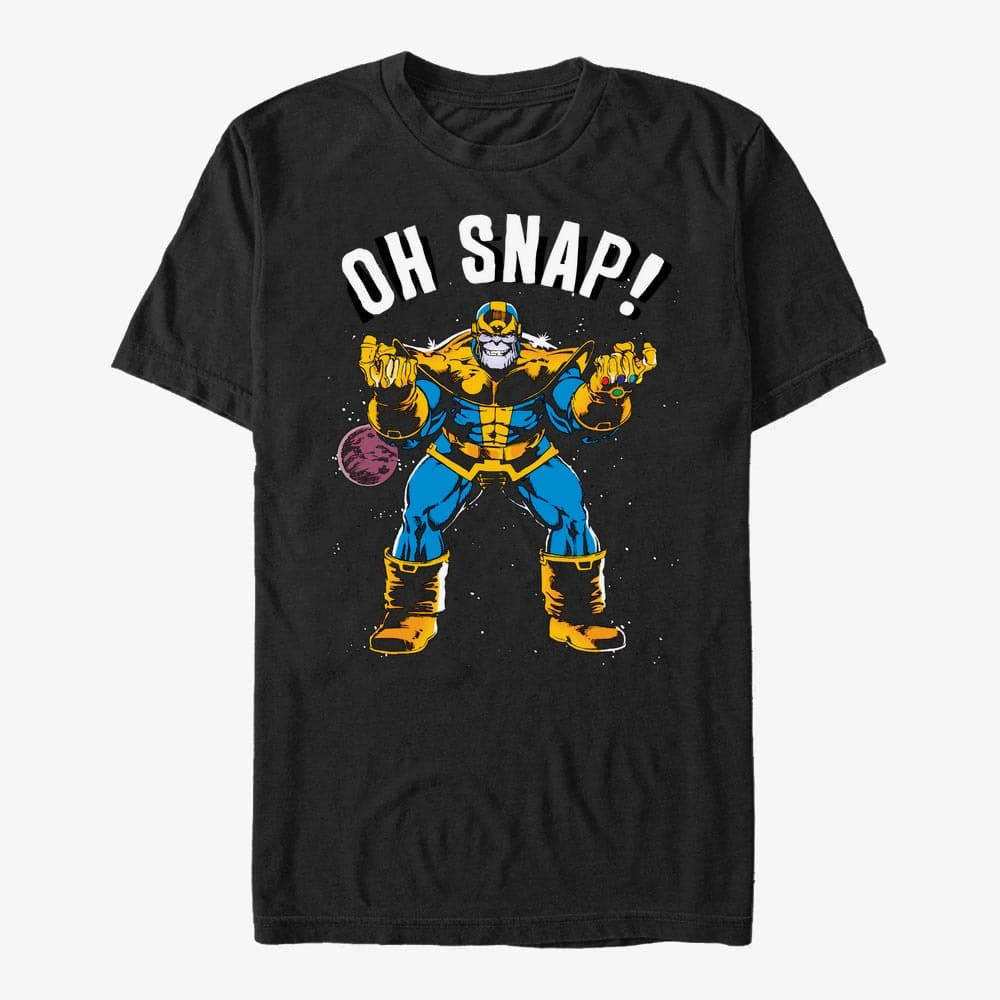 majice kratkih rukava Merch Marvel Avengers Classic - Aw Snap Unisex T-Shirt Black