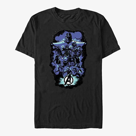 T-shirt Merch Marvel Avengers: Endgame - ENDGAME Pop Art Unisex T-Shirt Black