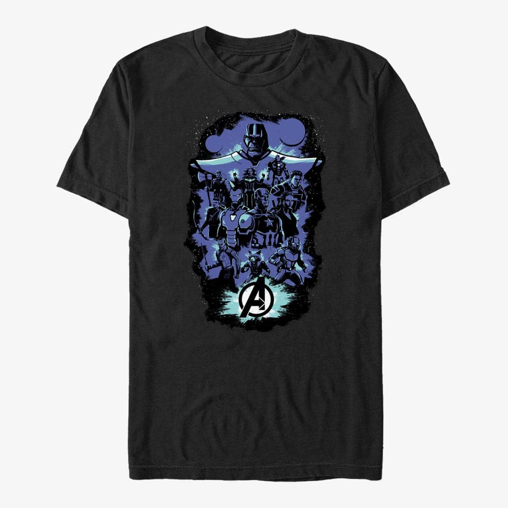 Magliette Merch Marvel Avengers: Endgame - ENDGAME Pop Art Unisex T-Shirt Black