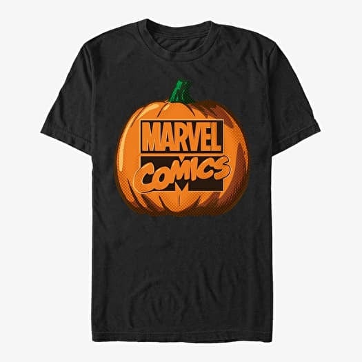 T-shirt Merch Marvel - Logo Pumpkin Unisex T-Shirt Black