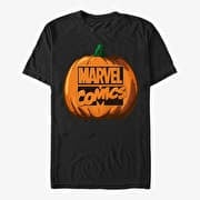 Merch Marvel - Logo Pumpkin Unisex T-Shirt Black